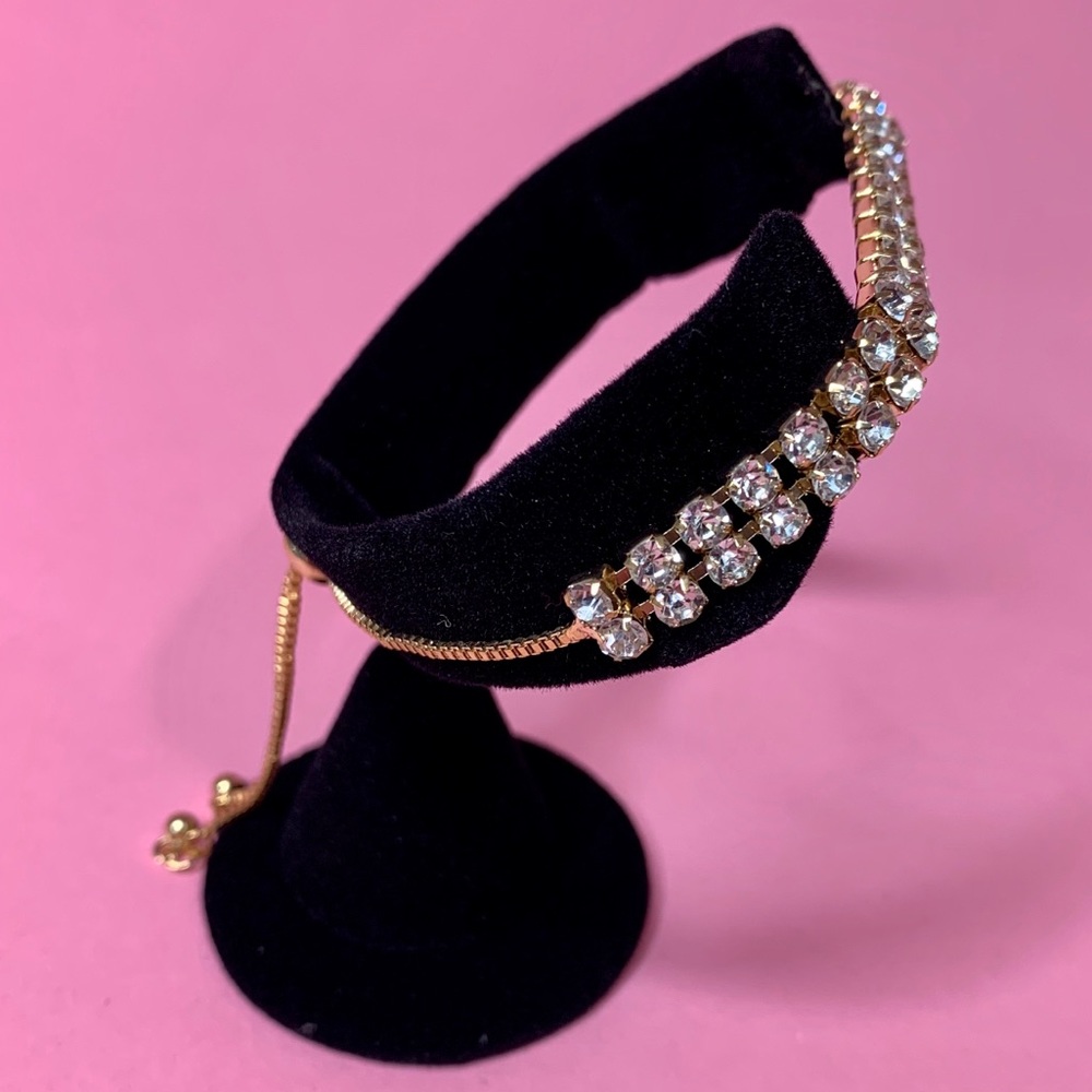 Phoebe Gold Diamanté Bracelet - BOUTIQUE - Picture 2 of 5